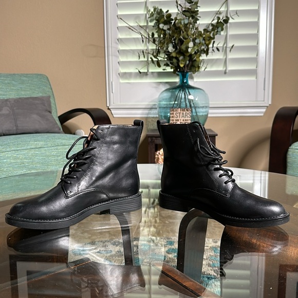 NEW MADEWELL ✨ The Evelyn Lace-Up Ankle Boot in black Size 6 - Picture 11 of 16